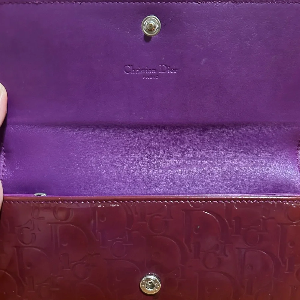 Dior Burgundy Wallet